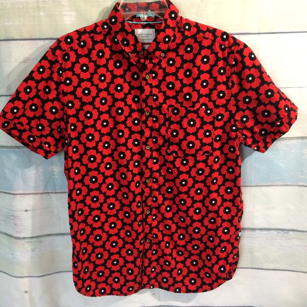 Cactus Man Red Poppy Slim Fit Shirt